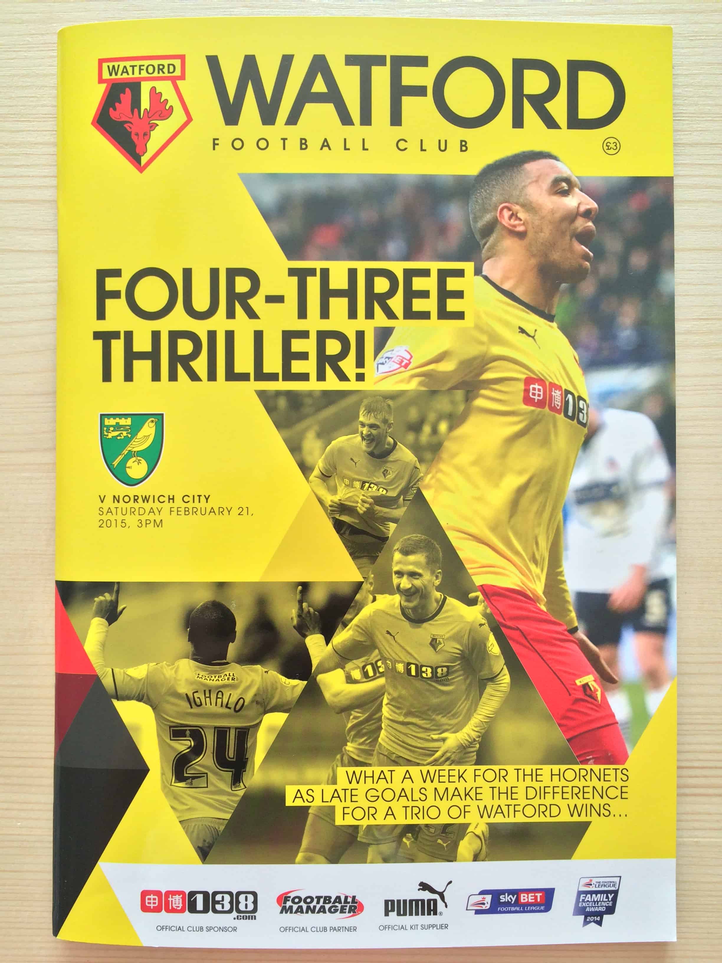 Watford FC v Norwich City FC